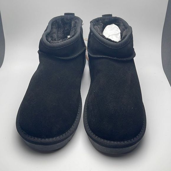 CUSHIONAIRE Women's pull on boot +Memory Foam 9 BLACK - Picture 2 of 7